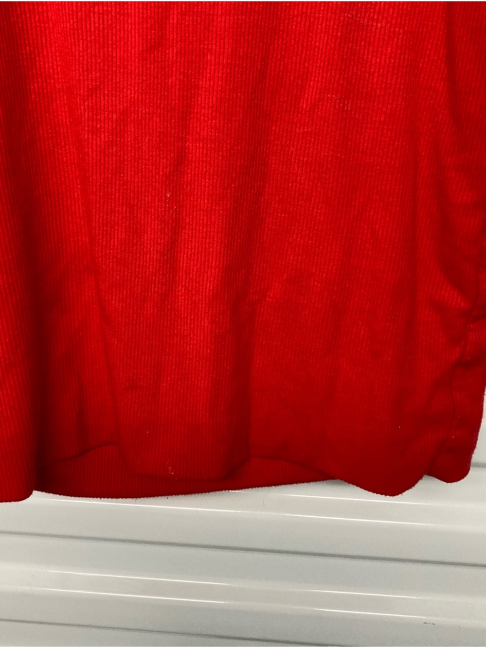 LNA Vibrant Red Ribbed Tank Top - Picture 3 of 10